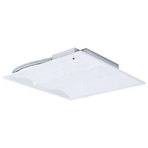 ColorQuick - 40W LED Center Basket Troffer with Emergency Battery-23.74 Inch Length and 23.74 Inch Wide - 1431178