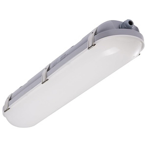 20W CCT Selectable Vapor Proof Linear Fixture In Utilitarian Style-3.46 Inches Tall and 4.92 Inches Wide
