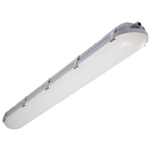 60W CCT Selectable Vapor Proof Linear Fixture In Utilitarian Style-3.46 Inches Tall and 4.92 Inches Wide