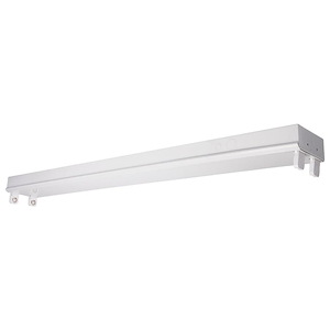 9W T8 Base Empty Body Fixture In Utilitarian Style-3.01 Inches Tall and 24.45 Inches Length