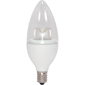 Accessory-2.8W Torpedo LED Candelabra Base Replacement Lamp-1.38 Inches Wide