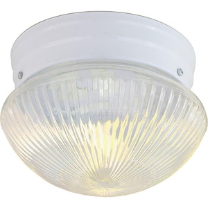 One Light Small Flush Mount-7.5 Inches Wide by 5 Inches High
