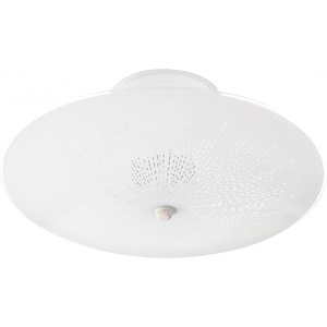 Two Light Flush Mount-12 Inches Wide by 4.75 Inches High