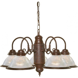 Five Light Chandelier-22 Inches Wide by 18 Inches High