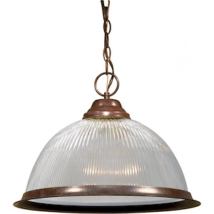 One Light Pendant-15 Inches Wide by 10.5 Inches High