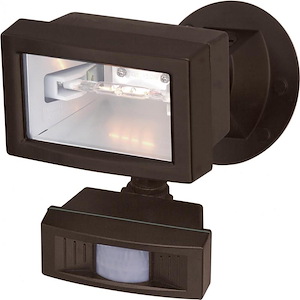 One Light Outdoor Flood Light with Motion Sensor-5 Inches Wide by 6 Inches High