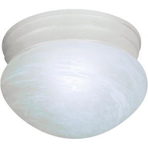 One Light Flush Mount-7.5 Inches Wide by 5 Inches High