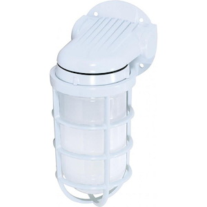 One Light Vapor Proof Small Outdoor Wall Mount-4.25 Inches Wide by 9.38 Inches High