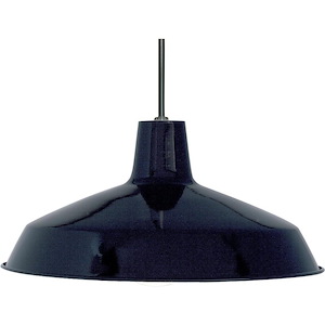 One Light Pendant-16 Inches Wide by 8.13 Inches High