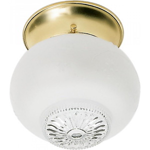One Light Flush Mount-5 Inches Wide by 5.5 Inches High