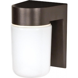 One Light Outdoor Utility Wall Lantern-4.75 Inches Wide by 8 Inches High