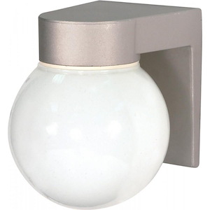 One Light Outdoor Utility Wall Lantern-4.75 Inches Wide by 8 Inches High