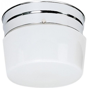 One Light Small Flush Mount-6 Inches Wide by 5 Inches High