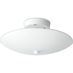 Two Light Round Flush Mount-12 Inches Wide by 4.75 Inches High
