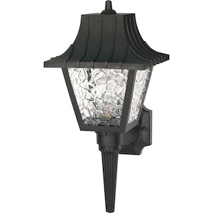 One Light Outdoor Wall Lantern-8 Inches Wide by 17.5 Inches High