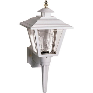 One Light Outdoor Wall Lantern-7.75 Inches Wide by 17 Inches High