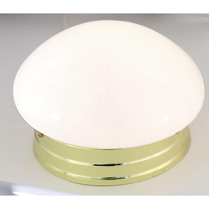 One Light Small Flush Mount-7.5 Inches Wide by 5 Inches High
