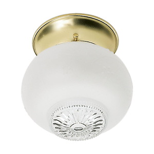 One Light Flush Mount-5 Inches Wide by 5.5 Inches High
