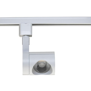 12W 1 LED 24 Degree Pipe Track Head in Contemporary Style-2.38 Inches Wide by 2.41 Inches High