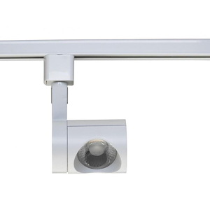 12W 1 LED 36 Degree Pipe Track Head in Contemporary Style-2.38 Inches Wide by 2.41 Inches High