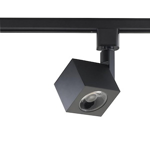 12W 1 LED 24 Degree Square Track Head in Contemporary Style-2.38 Inches Wide by 2.75 Inches High