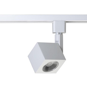 12W 1 LED 36 Degree Square Track Head in Contemporary Style-2.38 Inches Wide by 2.75 Inches High