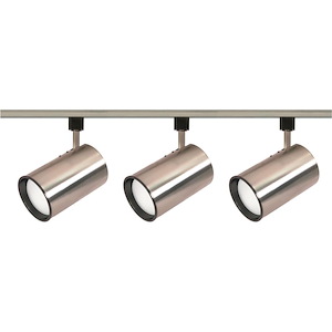 Three Light Straight Cylinder Track Kit-4.75 Inches Wide by 4.75 Inches High