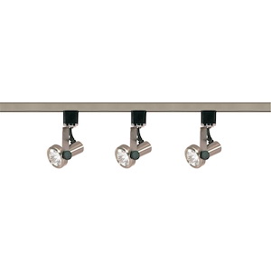 Three Light Line Voltage Gimbal Ring Track Kit-4.5 Inches Wide by 4.5 Inches High