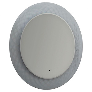 Perla - 26W LED Round Mirror-30 Inches Tall and 30 Inches Wide