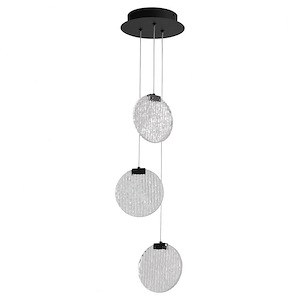 Axiom - 9.9W 3 LED Pendant-6.25 Inches Tall and 10 Inches Wide