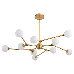 Orbe - 30W 10 LED Chandelier-5 Inch Tall and 44.75 Inch Wide - 1388306