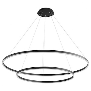 Circulo - 158W 2 LED Pendant-1.25 Inches Tall and 48 Inches Wide