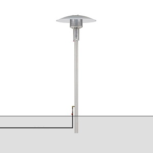 90 Inch Permanent Patio Heater - Natural Gas