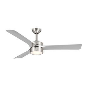 Axion II - 3 Blade Ceiling Fan with Light Kit-14.7 Inch Tall and 52 Inch Wide - 1395050