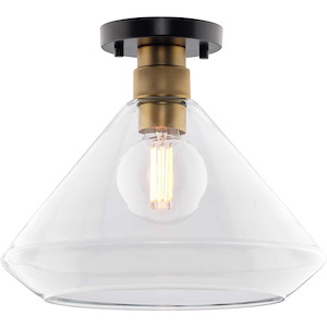 Erlen - 1 Light Flush Mount-11 Inch Tall and 13.5 Inch Wide - 1377752