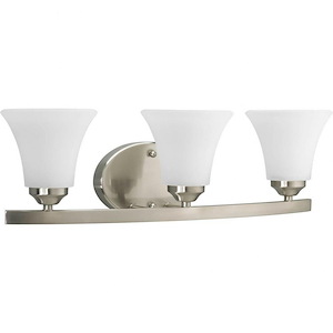 Adorn - 3 Light - Fluted Shade in Transitional and Traditional style - 21.5 Inches wide by 6.63 Inches high
