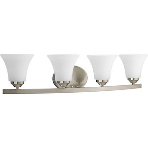 Adorn - 4 Light - Fluted Shade in Transitional and Traditional style - 28.25 Inches wide by 6.63 Inches high
