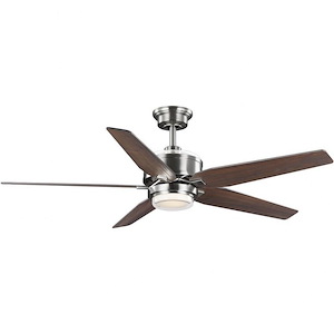 Byars - 5 Blade Ceiling Fan with Light Kit In Transitional Style-16 Inches Tall and 54 Inches Wide