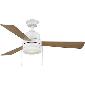 Trevina V - 3 Blade Ceiling Fan with Light Kit In Modern Style-16.5 Inches Tall and 52 Inches Wide