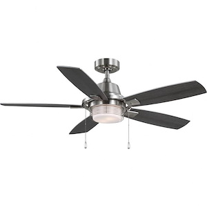 Freestone - 5 Blade Ceiling Fan with Light Kit-15 Inches Tall and 52 Inches Wide