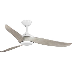 Conte - 3 Blade Ceiling Fan with Light Kit In Contemporary Style-14.06 Inches Tall and 52 Inches Wide