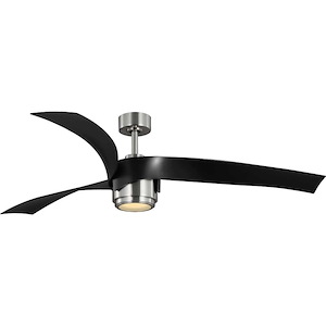Insigna - 3 Blade Ceiling Fan with Light Kit In Contemporary Style-14.75 Inches Tall and 62 Inches Wide