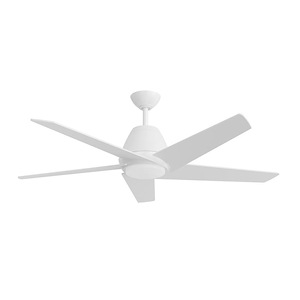 Gust - 5 Blade Ceiling Fan with Light Kit-16 Inch Tall and 54 Inch Wide - 1396996