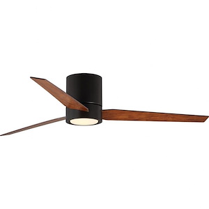 Braden - 3 Blade Hugger Fan with Light Kit In Mid-Century Modern Style-9.75 Inches Tall and 56 Inches Wide - 756628