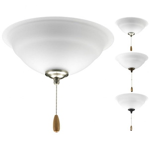 Torino - 18W 2 LED Ceiling Fan Light Kit In Traditional Style-5.75 Inches Tall and 12 Inches Wide