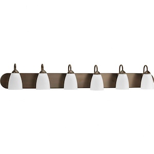 Gather - 6 Light in Transitional and Traditional style - 48 Inches wide by 7.5 Inches high
