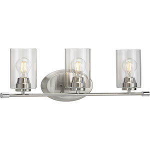 Riley - 3 Light - Cylinder Shade in Modern style - 25.25 Inches wide by 8.25 Inches high