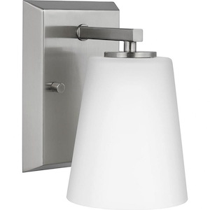 Vertex - 1 Light Bath Vanity In Contemporary Style-7.5 Inches Tall and 6.25 Inches Wide