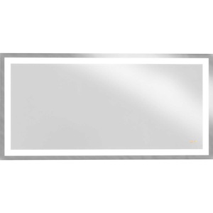 Captarent - 110 1 LED Rectangular Mirror In Contemporary Style-36 Inches Tall and 2.19 Inches Wide