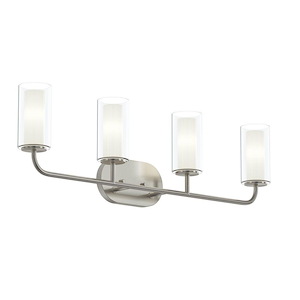 Mack - 4 Light Bath Vanity-9.5 Inch Tall and 31.5 Inch Length - 1428476